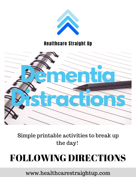 Cover of the Following Directions activity sheet