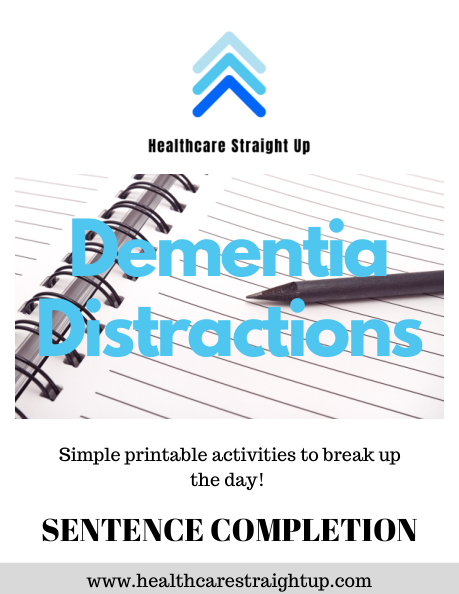 Cover of the Sentence Completion activity sheet