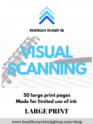 Printable Visual Scanning Activities LARGE PRINT 50 printable pages