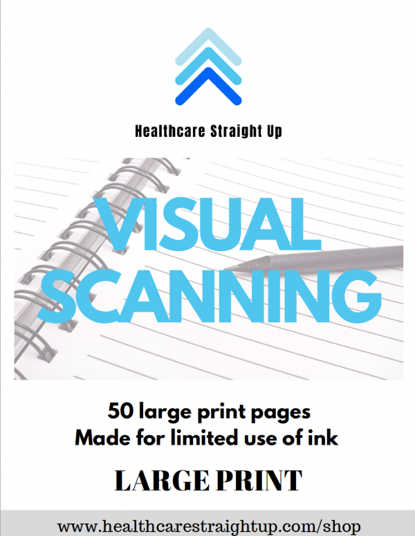 Printable Visual Scanning Activities LARGE PRINT 50 printable pages